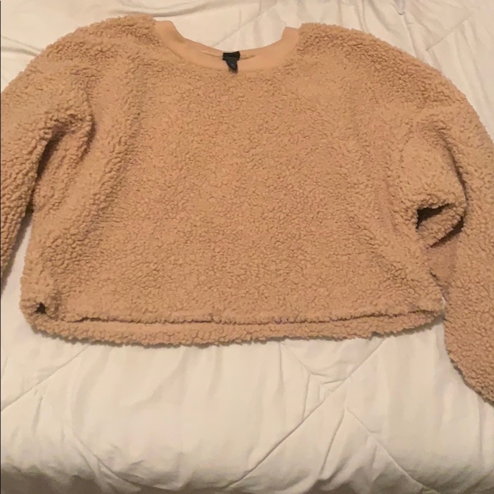 Sherpa teddy bear sweatshirt sz medium
